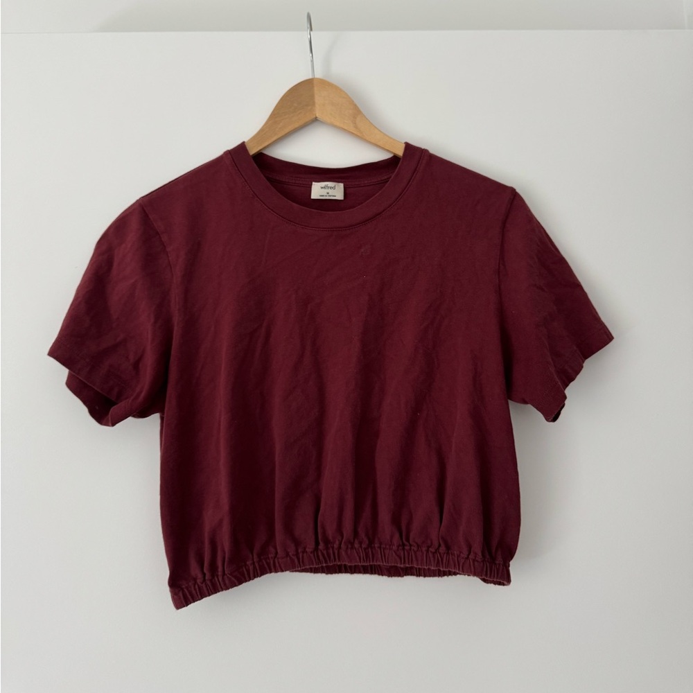Wilfred free burgundy crop size M